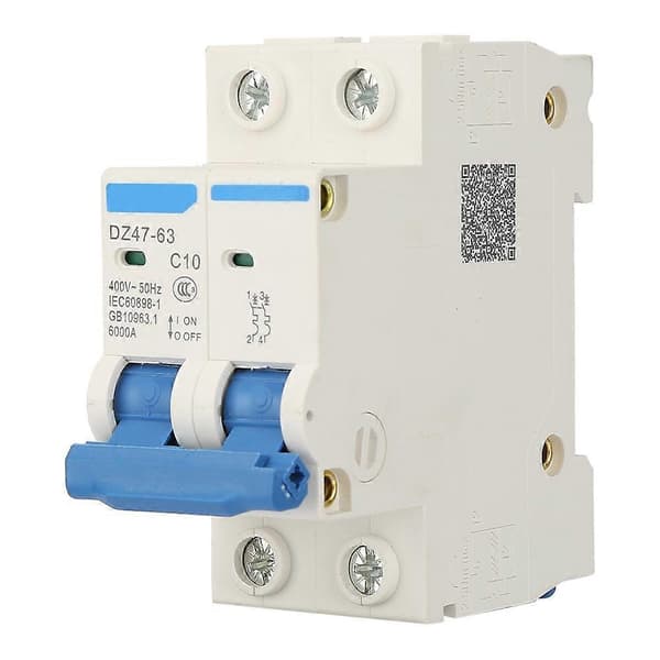 DZ47-63 2 P Mini Strømbryter Utkoblingsbryter 400VAC10A