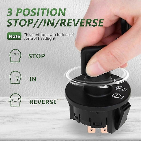 Tændingslås 3 Positioner med Nøgle til Toro 117-2221 137-4100 Z Cutter ZS Serie js