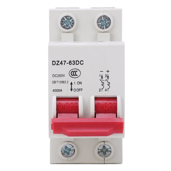 Strømbryter 2P Solcelle PV DC 250V 4000A Bryteevne for Hjemmekontor 40A