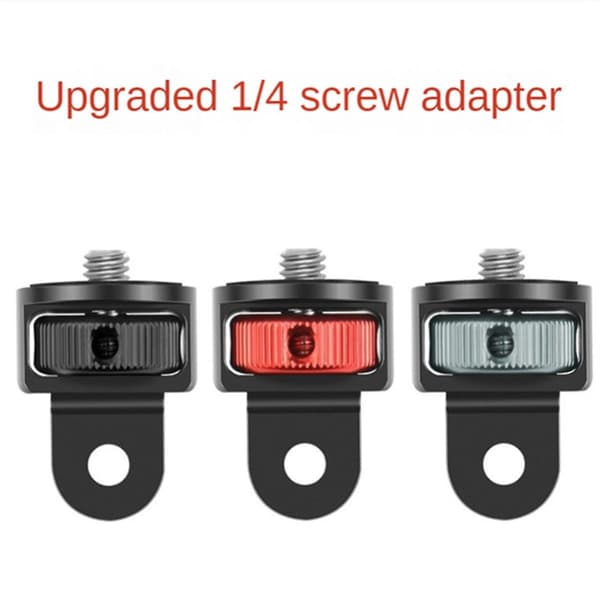 Tilbehør til Series Sportskameraer Multifunktionel 1/4 Adapter Interface 1/4 Adapter, Sort