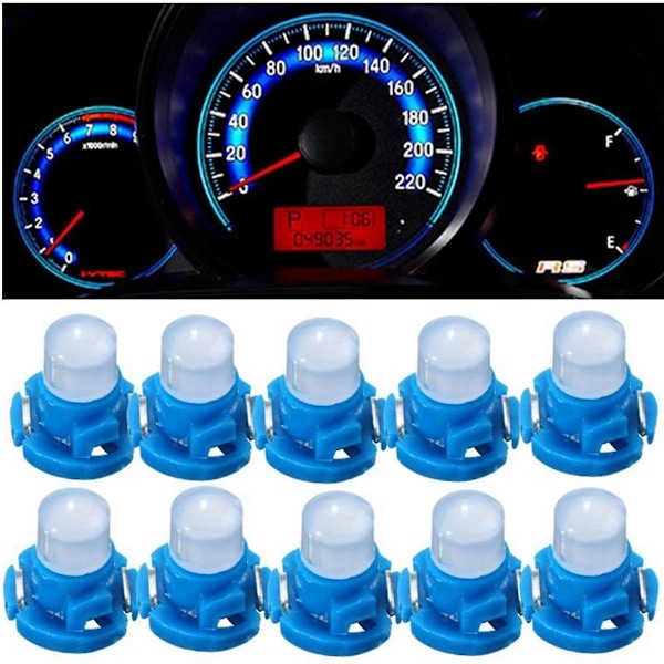 10 stk Bil Dash Instrument Base Lys Lampe T4.2 COB Bil Kile Dashbord Pære DC12V Lampe