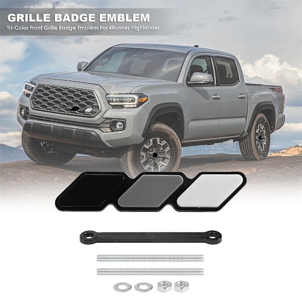 Tri-Farvet Frontgitter Badge Emblem til 4Runner