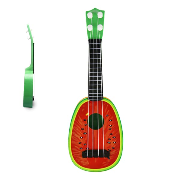 Barn Ukulele Leksak 4 Strängar Utmärkt Ljud Simulerad Gitarr Musikinstrument för Nybörjare Vattenmelon