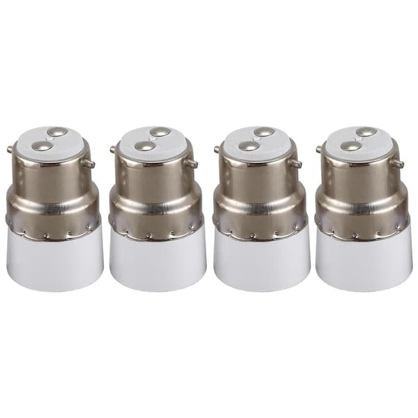 AC 220V B22 til E14 Sokkel Lyspære Adapter Holder 4 stk