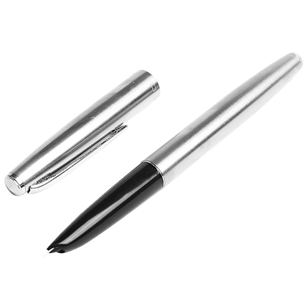 Jinhao 911 Ren Silver Stål Füllfederhalter mit 0,38 mm Extrafeiner Feder Glattes Schreiben Tintenfüller für Weihnachtsgeschenk