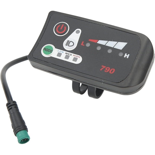 Elektrisk Cykeldisplay, 24V 36V 48V, Elektrisk Cykel LED Strömdisplaypanel Elektrisk Cykelmodifiering