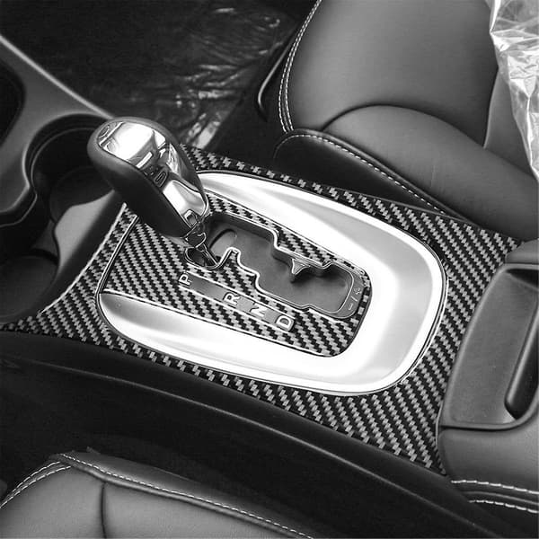 Kulfiber til Journey 2011-2017 Centerkonsol Gearskifte Rammepanel Sticker Trim Interiør Tilbehør