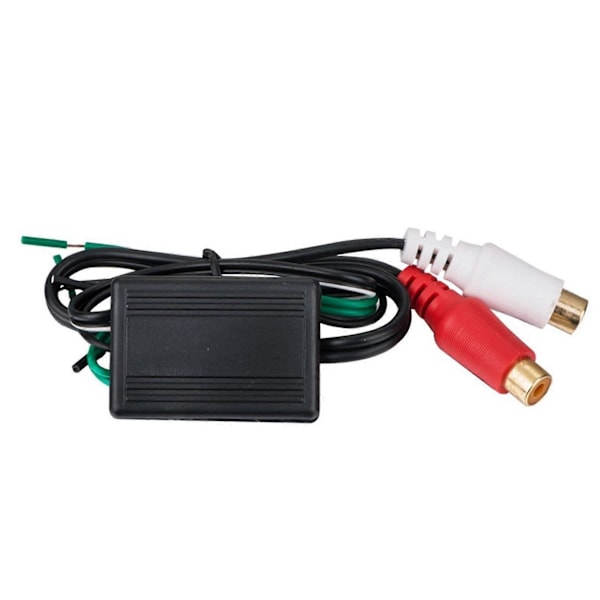Højttaler til 2 RCA Output Konverter IN/OUT Høj/Lav til Bil Audio