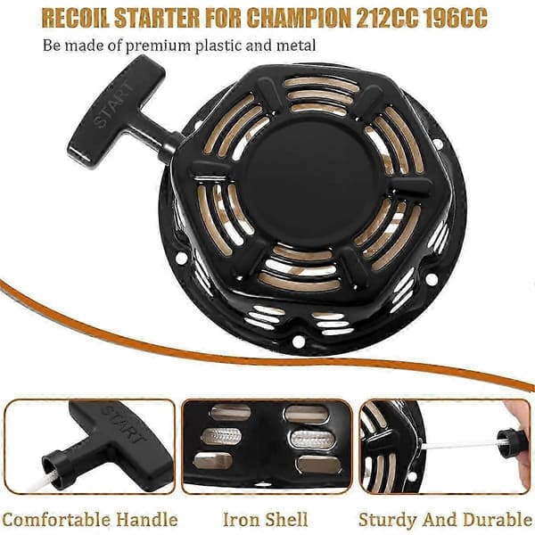 Til 212cc 196cc 224cc Trækstart Samling 3500w 4000w 4500w Generator Dele med Træksnor