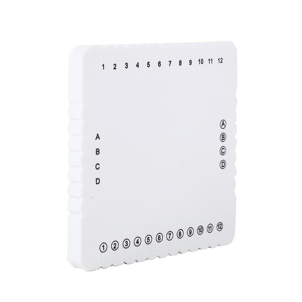 White EVA Foam Square Braiding Disk Cord Weaving Board 105mm