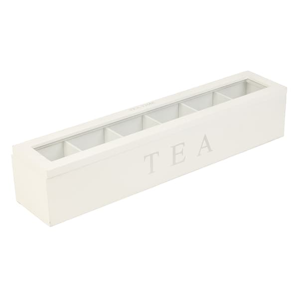 Wooden Storage Box for Tea, Coffee Bags, Sugar Packets, Home Storage Container