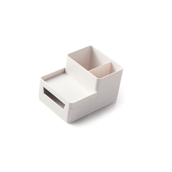 Desktop Storage Rack Large A4 File Organizer DIY Assembly Sturdy ABS Resin Desk Drawer Pen Holder Grey White