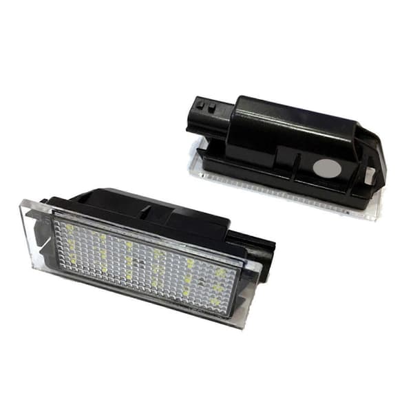 2 stk. Bil LED Nummerpladelys LED Lampe til Renault Clio Megane Master