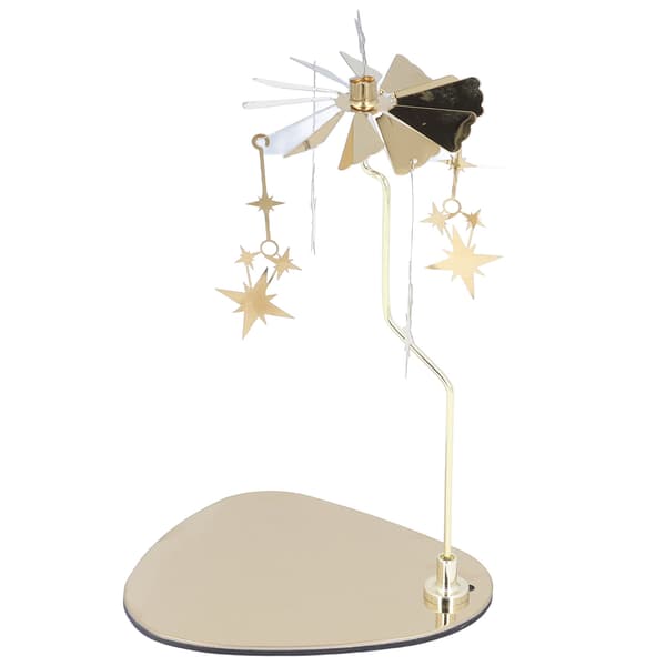 Candlestick Round Triangle Tray Romantic European Style Stainless Steel Rotating Aromatherapy Wind Chime Candlestick Star