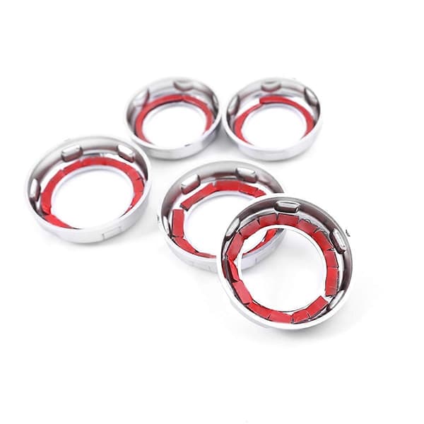 5 st Krom Volym & Luftkonditioneringsvred Trim för 4 LR4 Range Sport
