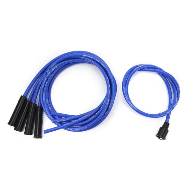 High Performance 8mm Ignition Cable - 1m Length, Perfect for 4-Cylinder Classic Cars (Blue)