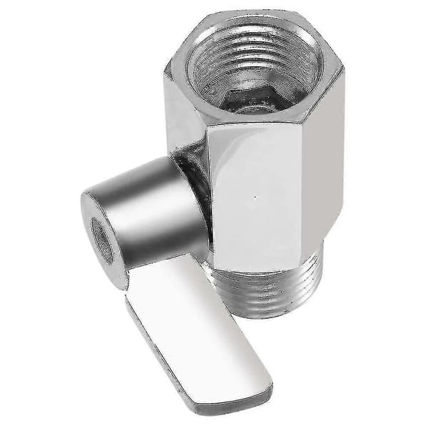 Afspærringsventil til brusehoved, 304 rustfrit stål Mini kugleventil Npt gevind (1/2 tomme han X 1/2 tomme Th