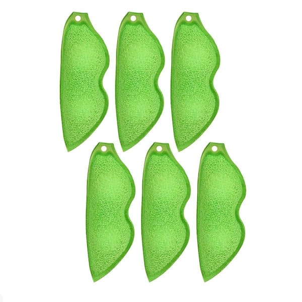 6Pcs Beans Shaped Bottle Cleaning Sponge, Magic Beans Cleaner Reusable Bottle Cleaning Beans Sponge