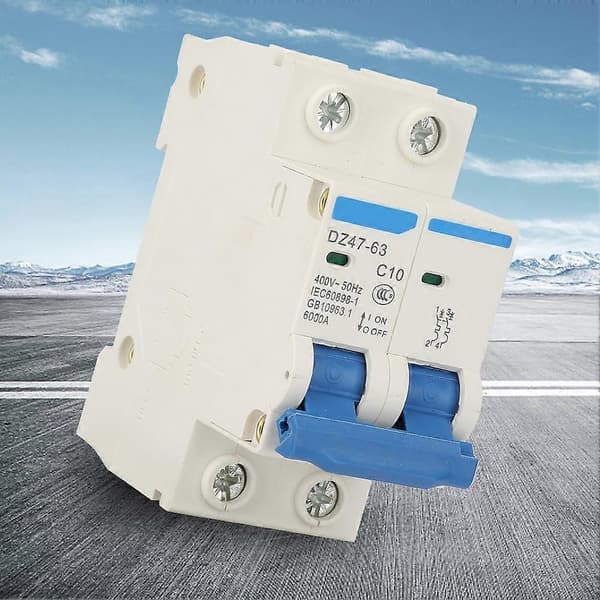 DZ47-63 2 P Mini Afbryder Udskæringsafbryder 400VAC10A
