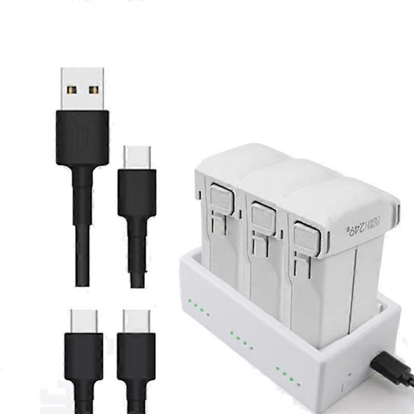 For DJI Mini 4 Pro / Mini 3 Pro / Mini 3 Batteri 3-veis Lader Lade Butler