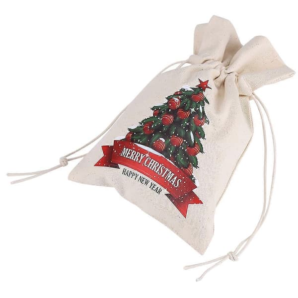 Julegavepose Canvas Juleferie Ornamenter Husholdnings Trækpose #1