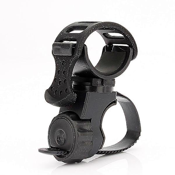 Sykkel Sykling 360 Rotasjon Lommelykt Fakkel Mount LED Lys Holder Klemme Klipp