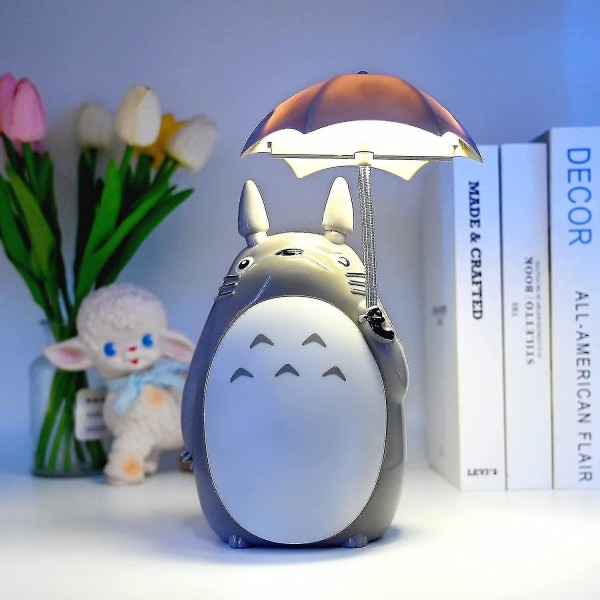 helt ny My Neighbor Cute Stuff Night Light,Totoro Merchandise,Med 2 lägen för sänglampa i sovrummet Läslampa Bästa presenterna till flickor Pojkar och Frie