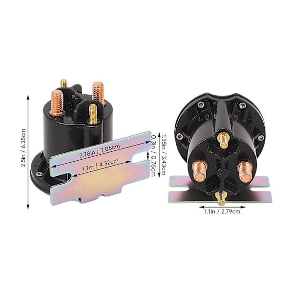 12V Golfvogn Solenoid JW1 H1950 00 00 4-terminal Solenoid Relé for G22 til G29 Golfvogner