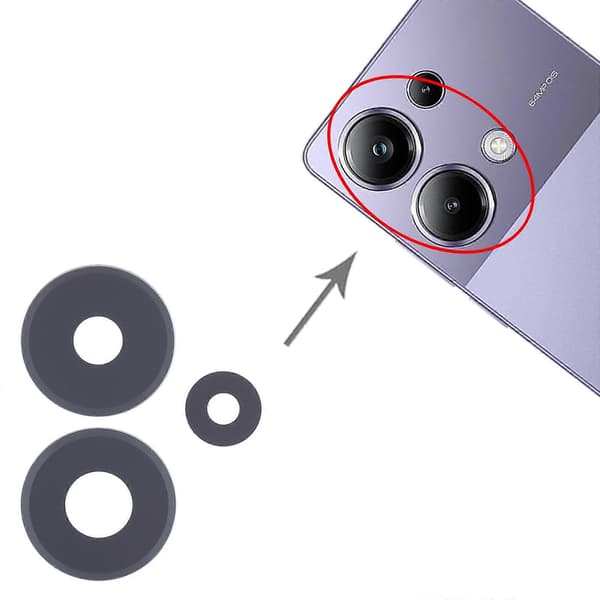 Til Xiaomi Poco M6 Pro 4G 10 stk. bagkameraobjektiv