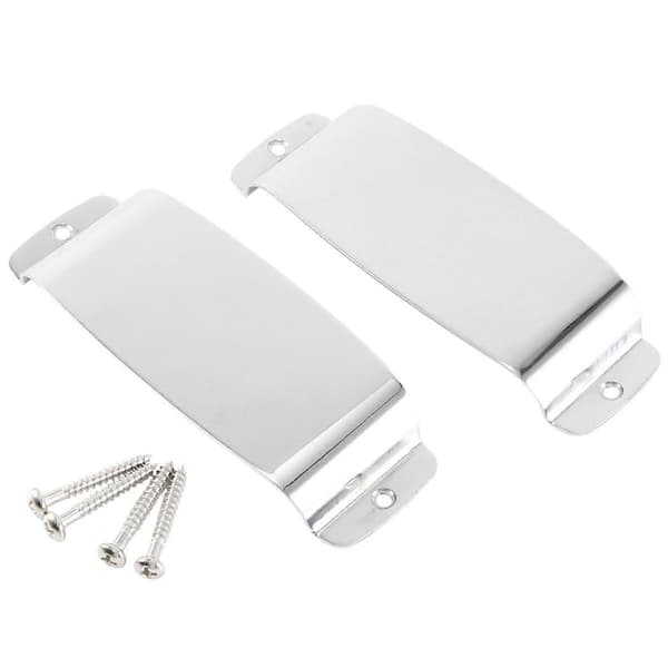 2 st JB-stil Gitarr Pickup Cover, Stål Pickup Cover för JB-stil Bas, Silver