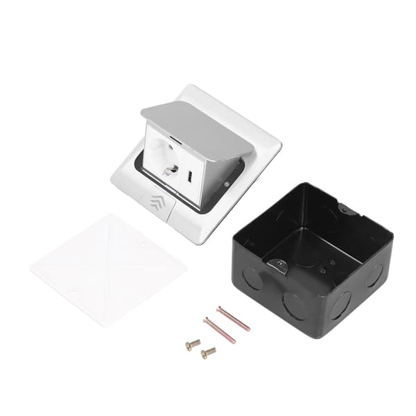Floor Socket Embedded Pop Up Socket Box EU Standard USB Power Accessory 250V 16A Slow Pop Up