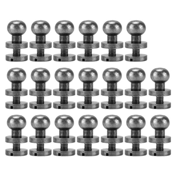 Messing runde nittehovedskruer søm til bagage smykker håndværk hardware, 7x6mm