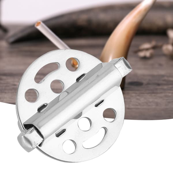 Adjustable Stainless Steel Spring Pipe, Windproof Cover, Wind Shield, Silver