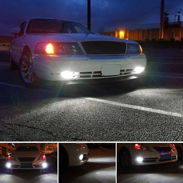 2024 Uppgradering H11/H8 LED-strålkastare 20000LM/Set 6500K Vit Super Ljus För H11/H8 Dimljuslampor