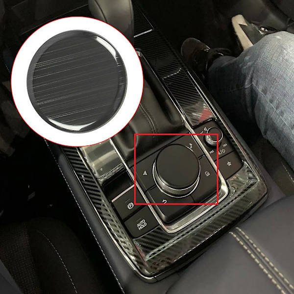 för -30 CX30 2020 2021 Rostfritt stål Svart Växelspaks Panel Knapp Omslag Trim
