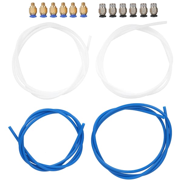 4 kpl PTFE-letkua 6 kpl PC4M6-liitintä 6 kpl PC4M10-liitintä 3D-tulostimen lisävarusteet