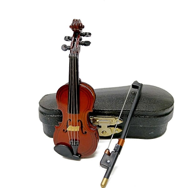 9 cm Mini Musikinstrumenter, Violin Model Ornamenter, Boligtilbehør, Fødselsdags Gaveideer