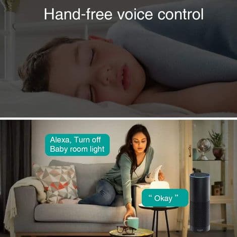 2.4G WiFi Smart Switch – Stemmestyring – Programmerbar Timer – Kompatibel med Alexa og Google Assistant – Fjernbetjening