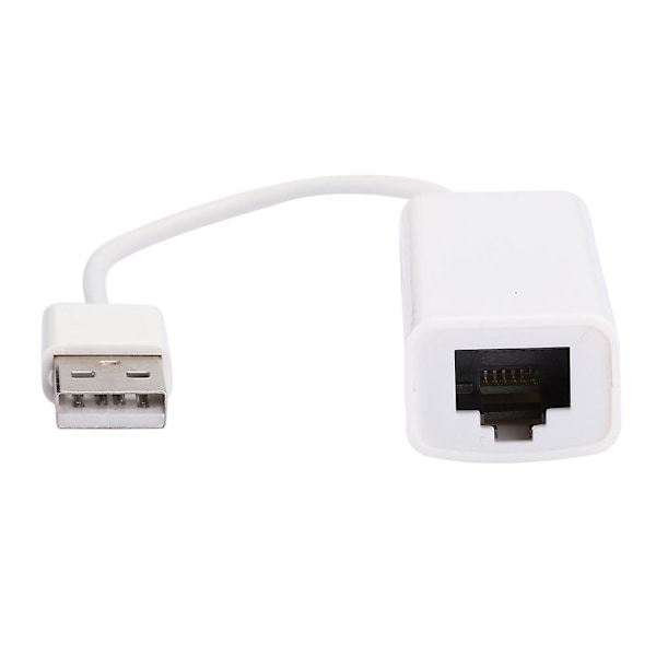 USB2.0 Ethernet Adapter RJ45 Hvid ABS RTL8152B Chip Computer Eksternt Netværkskort-YM