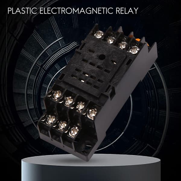 HH54P DC 12V Spole 4PDT 14 Pins Elektromagnetisk Strømsrelæ DYF14A Base