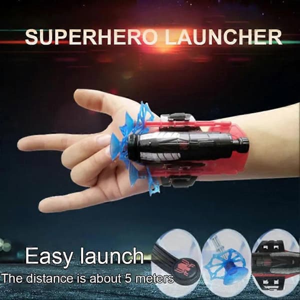 Spiderman Spider Web Launcher, Superhelt, Spyttende Silkehansker, Barneleker