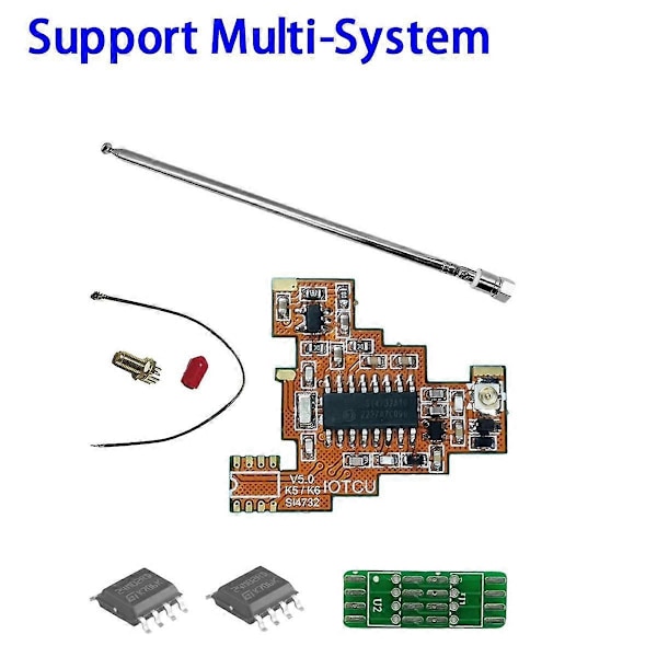 SI4732 V5.0 FPC Modul+2x2M Chip Multi System för UVK5 K6 HF Kortvåg Fullband Enkel Sidband Re
