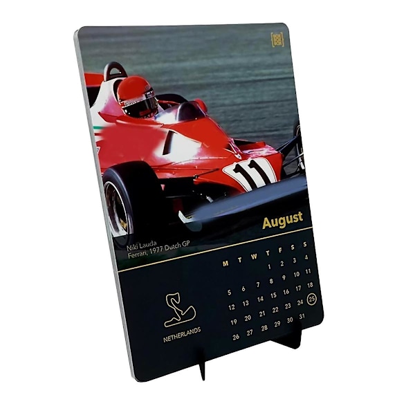 Bilkalender 2024 / F1 Racing Kalender 2024-2025 Vægkaleender Jan 2024-Dec 2025 / Hjemmekaleender Brugt