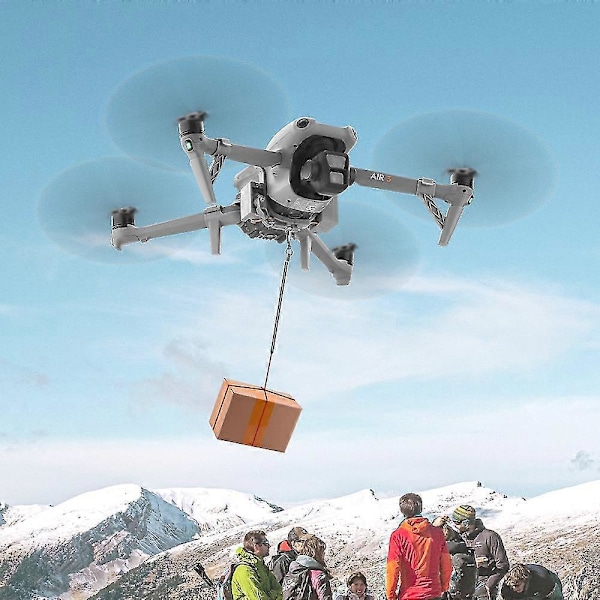 Ilma-pudotusjärjestelmän heittäjälasteja DJI Air 3 -dronelle syöttien heittämiseen ja ruoan toimittamiseen