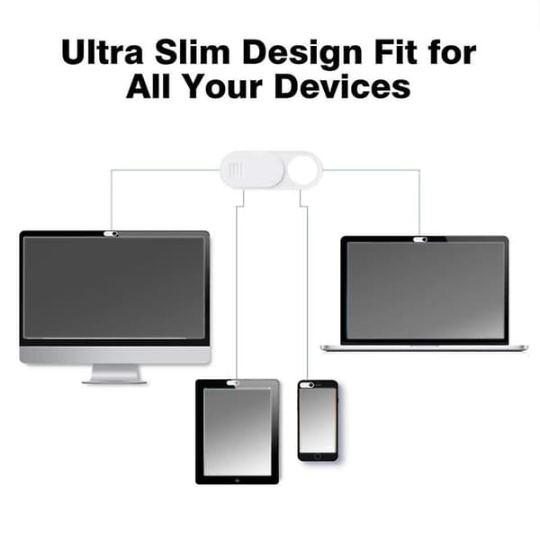 9 stk. Skyvedeksel for webkamera, ultratynn rund hull for bærbare datamaskiner, datamaskin Pro PC