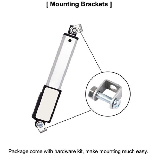 DC 12V Vattentät Ip54 Mini Linjär Ställdon 100 Mm Slag Elektrisk Linjärmotor Fönsteröppnare 30 Mm