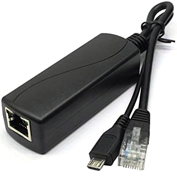 Micro-USB POE-splitter 48V till 5V2A/3A Mini USB-strömförsörjning Nationell standard med smarttelefonladdare