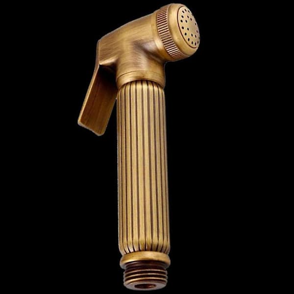 Håndholdt bidetsett i messing med dusjhode og bidet-kran
