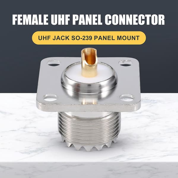 Gino UHF Hunn SO239 Panelchassismontering Flens Dekkmontering Loddekoppe RF-kontakt