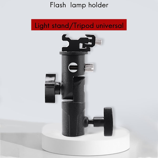 Kamerablixt Speedlite-fäste, professionellt svängbart ljusstativ Ljusfäste Paraplyfäste Fäste Skohållare E-typ för och Speedlite-blixt